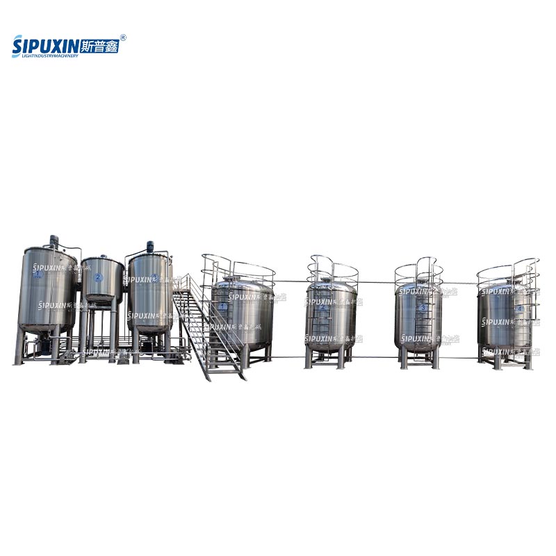 20KL soap solution mixing tank with 5KL buffer shampoo tank
